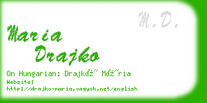 maria drajko business card